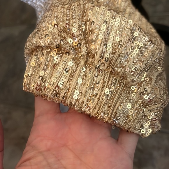 Sequin pants in GOLD -Sparkle like you mean it! - Picture 3 of 6